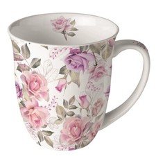 Tasse, Porzellantasse JOSEPHINE / Rosen 0,4l by Ambiente