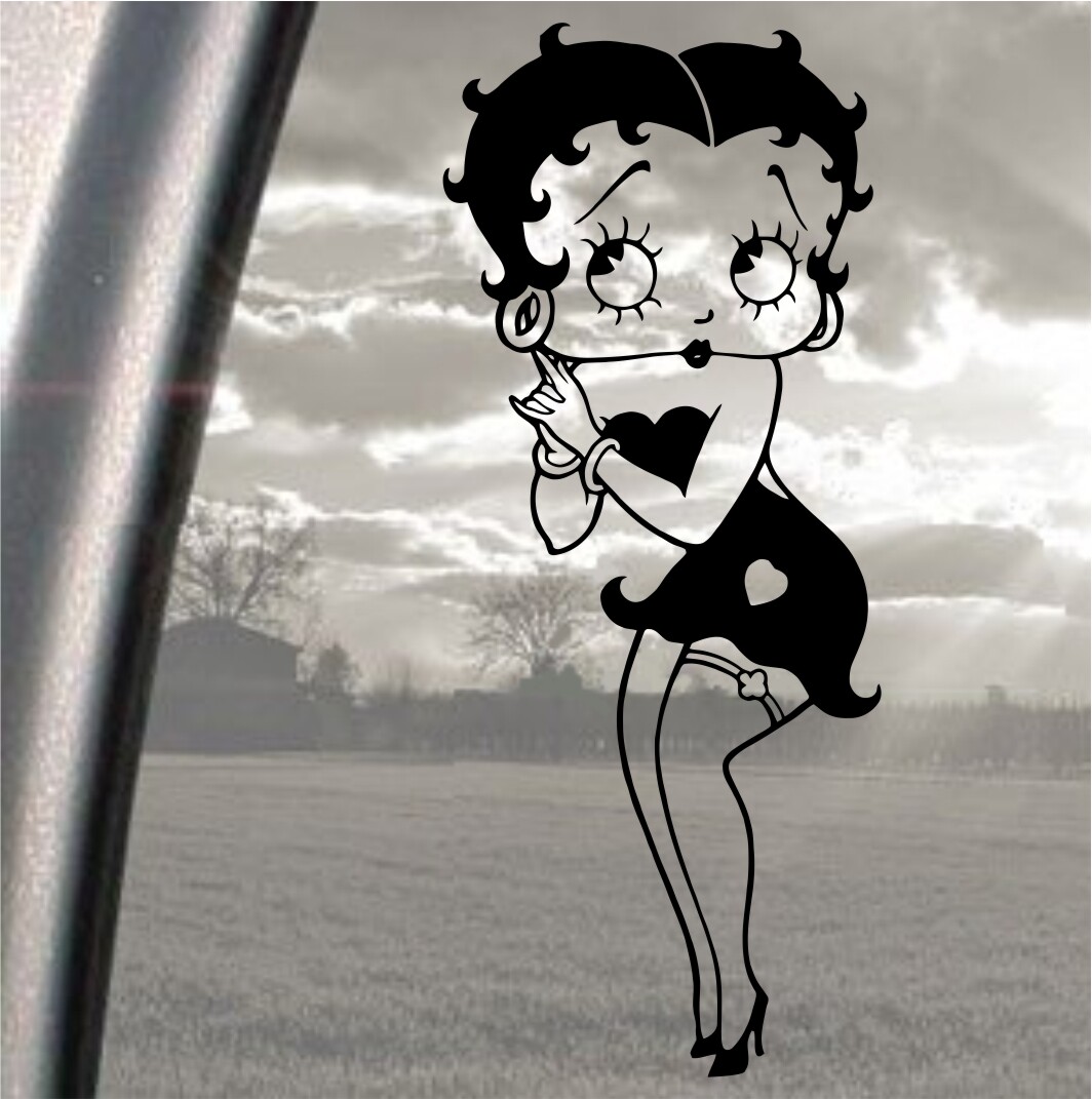 Betty Boop Sexy, Car, Van, Laptop, iPad, Wall, vinyl sticker decal