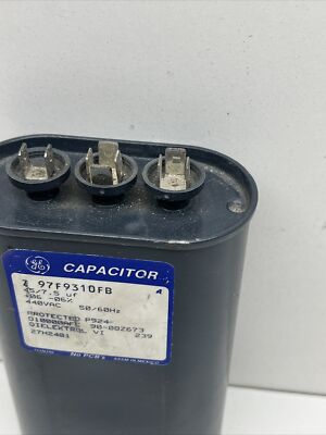 GE Dielektrol Z97F9310FB Oval Run Capacitor 40/7.5uf 440VAC