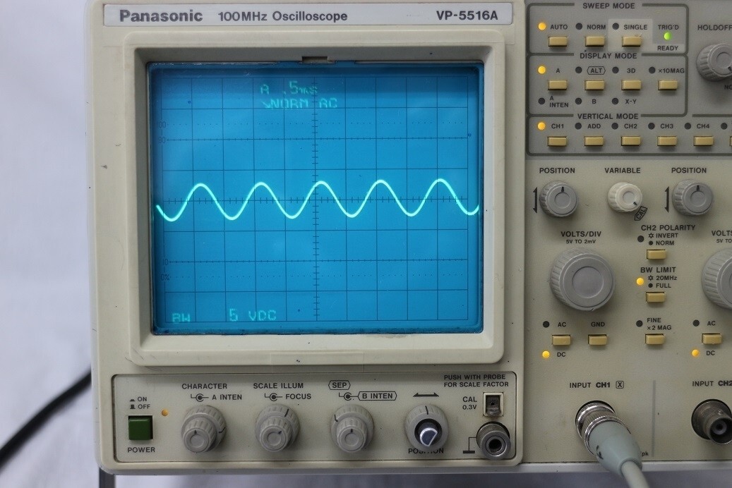 Panasonic VP-5516A DC-100MHz 4ch Oscilloscope one item only From