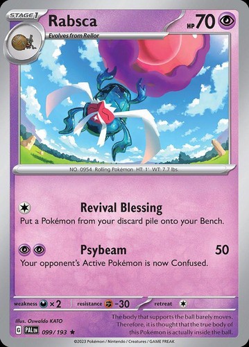 Pokemon Rabsca (99/296) Paldea Evolved LP REVERSE HOLO