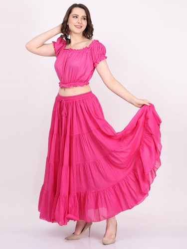 12-25 Yard Women's 4 Tiered Gypsy /Belly Dance /Ruffle/Flamenco Mix Color Skirts - Imagen 155 de 203