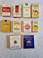 LOT 10 PAQUET VIDE CIGARETTE ANNEE 1980 / 90 CAMEL FORTUNA BENSON N° 9  / 20