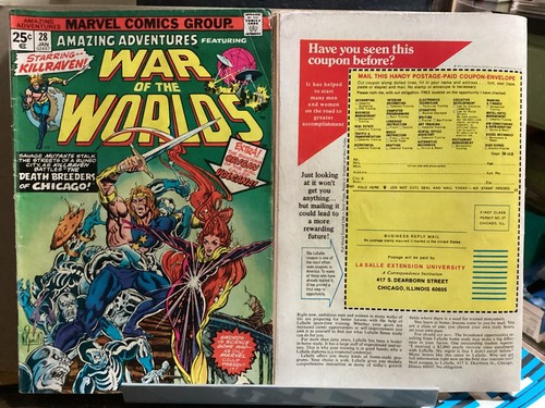 AMAZING ADVENTURES #18 (1ST KILLRAVEN) 25 27 28 35-39 WAR OF THE WORLDS 1973 - Picture 5 of 13