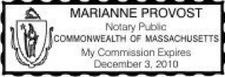 State of Massachusetts| Custom Rectangle Self-Inking NOTARY SEAL RUBBER STAMP