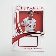 2022-23 Panini Immaculate Soccer Tyler Adams Heralded Materials /8 Patch #HM-TYA