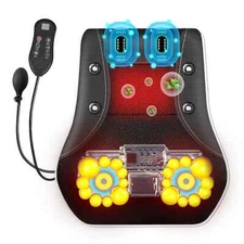 Electric Neck Massager Pillow Heating Vibrating Back Shoulder Body Relaxation US