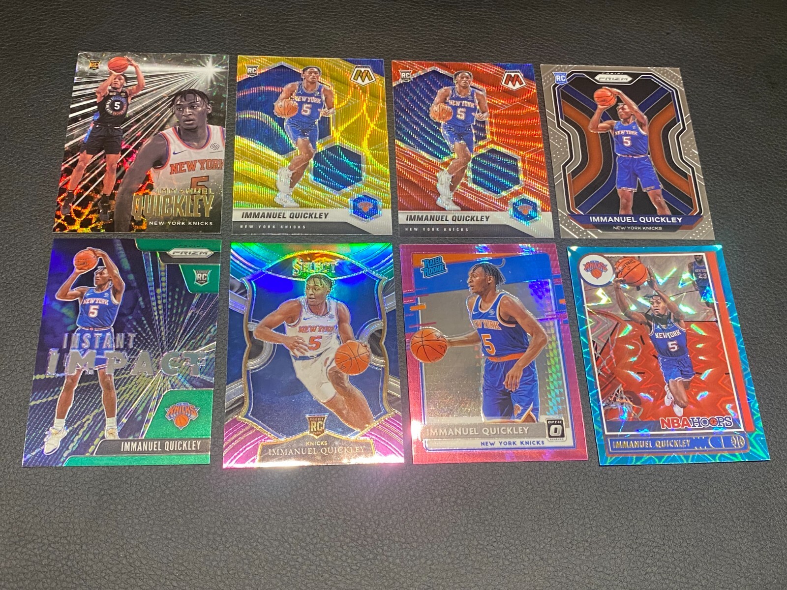 2020-2021 Immanuel Quickley Gold Wave Prizm Panini Mosaic RC #208 Knicks (OBO)