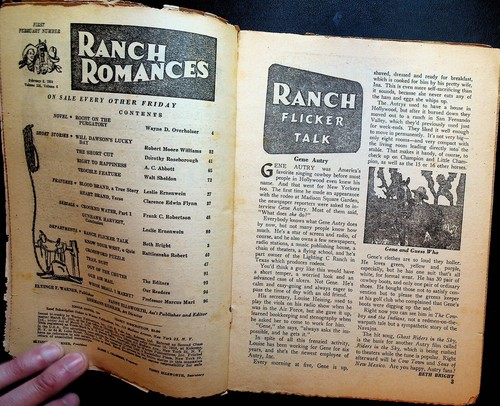 Ranch Romances Pulp 1st February 1950 Gene Autry Walt Sheldon Wayne Overholser - Imagen 2 de 2