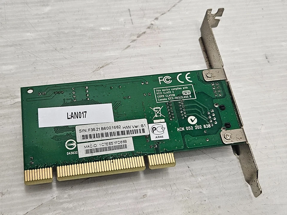 D-Link DGE-528T, REV. B1, VINTAGE ETHERNET CARD, PCI, 10/100Mbps, LAN017 - Image 3 of 3