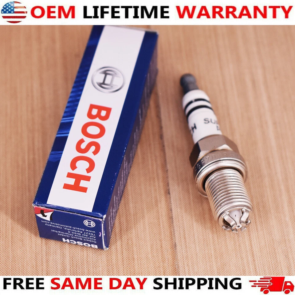 6X SparkPlugs Bosch FGR7DQP Platinum+4 4417 For BMWE39 E46E83 E36E53 12120037607 - Image 4 of 4