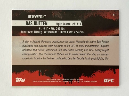 TOPPS UFC ROUND 2 2009 BASE CARD - STARS RC ROOKIES - COMPLETE YOUR SET - Picture 97 of 289