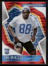 2021 Rookies & Stars Tre' McKitty ROOKIE RED PULSAR PRIZM SP Chargers #166 RC 🔥