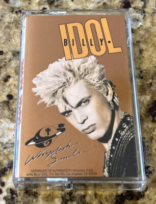 Whiplash Smile By Billy Idol (Cassette 1986 Chrysalis) OVT 41514