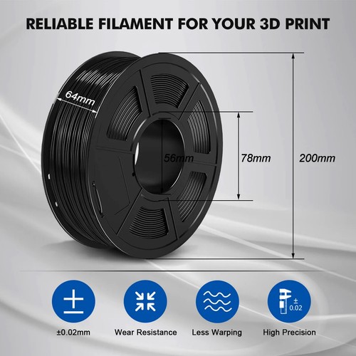 PLA Plus PETG PLA Filaments 3D Filament 10 Rolls 1KG/roll 1.75mm 100% Filament - 第 11/29 張圖片