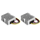 2pcs GOLF CART DC CONVERTER 20 AMP 48V 36V VOLT VOLTAGE REDUCER REGULATOR TO 12V