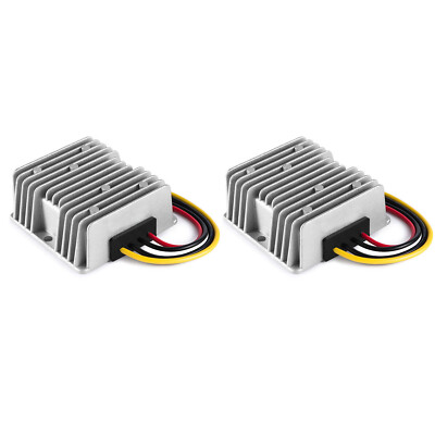 2pcs GOLF CART DC CONVERTER 20 AMP 48V 36V VOLT VOLTAGE REDUCER REGULATOR TO 12V