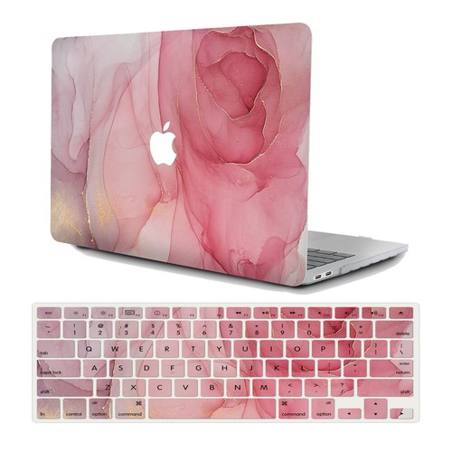 Marbled Hard Case Cover Keyboard Skin for MacBook Air 11 13 14 15 16 A3113 A3114 - Picture 2 of 6