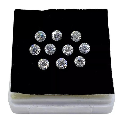 1 CT Natural White Diamond 4 mm 4 Pcs Round Cut VVS1 D Grade Certified H4 - Picture 4 of 8