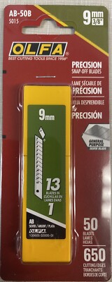 OLFA AB-50B Standard-Duty Snap-off Cutter , 50-pack #5015