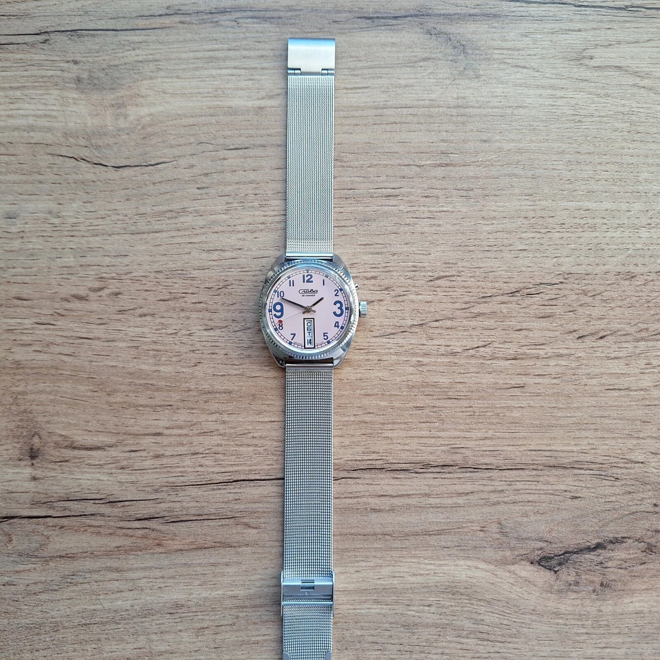 NOS Very Rare Watch Slava Watermelon Pink 2428, Slava California, Made in USSR - Image 3 of 4