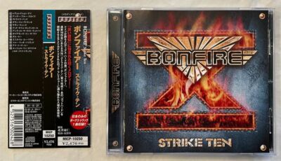 Bonfire - Strike Ten + 1 Bonus Track (Rare Japan CD w/OBI) Phantom 5  MICP-10250