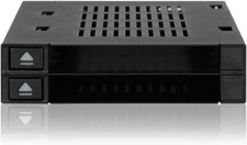 Icy Dock Dual 2 Bay 2.5 Ssd Hdd Dock Tool-less Hot-swap Sata / Sas Personal