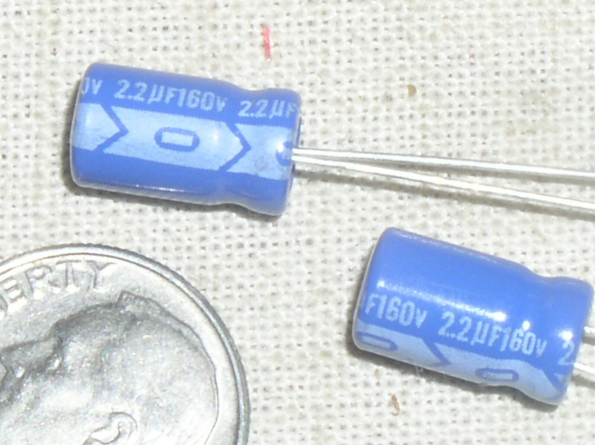 4 SURGE REA2R2M 2.2UF 2.2MF 160 V VOLT RADIAL ELECTROLYTIC