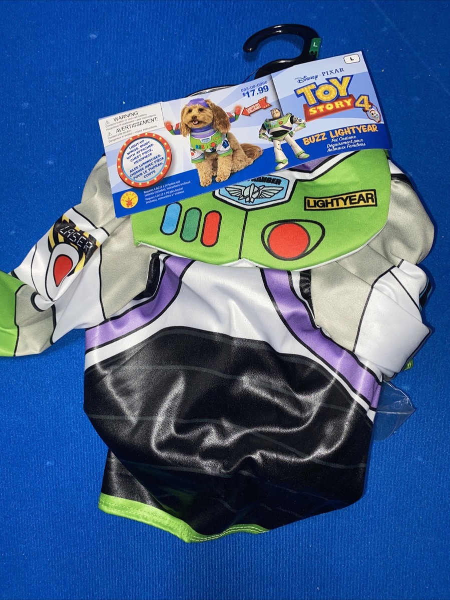 Buzz Lightyear Dog Costume Small Dogs Rubies Toy Story 3-Piece Pet