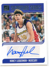 2019 Panini Donruss WNBA NANCY LIEBERMAN #SS-NLB SIGNATURE SERIES AUTO MERCURY