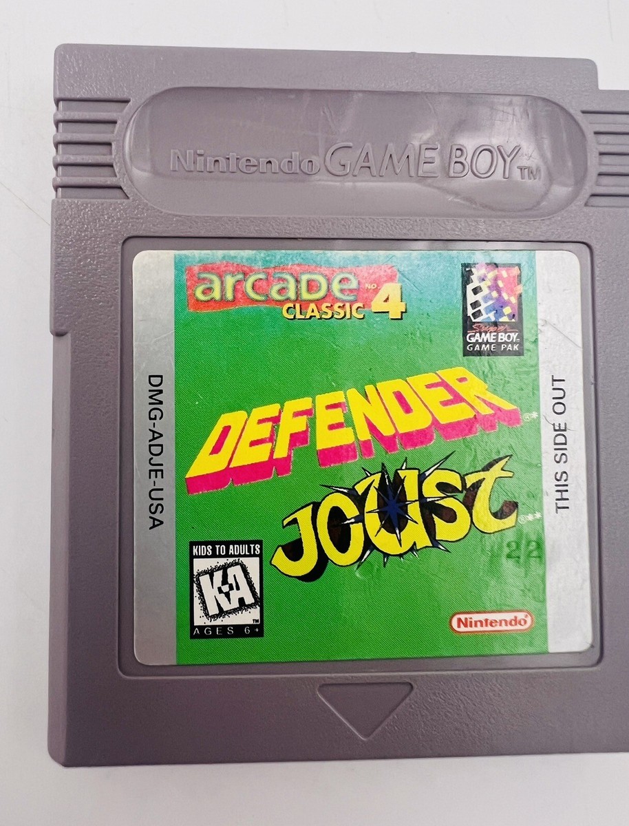 Arcade Classic 4 Defender Joust Nintendo Original Game Boy | eBay