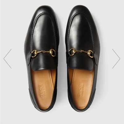 Gucci Genuine Leather Jordaan Black Loafers Size 7.5 US | eBay