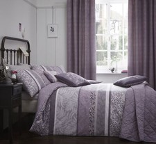 Dreams & Drapes Hanworth Cotton Rich Polycotton Duvet Cover Set in Heather Lilac