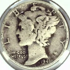 1941-P Mercury Dime - VERY GOOD - Free Shipping