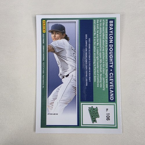 Panini Donruss Braylon Doughty 2025 negro Pandora Optic Rated Prospect RC CASI NUEVO - Imagen 2 de 2
