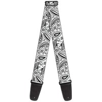 Guitar Strap - Floral Paisley3 White/Black (Us Import) ACC NEU