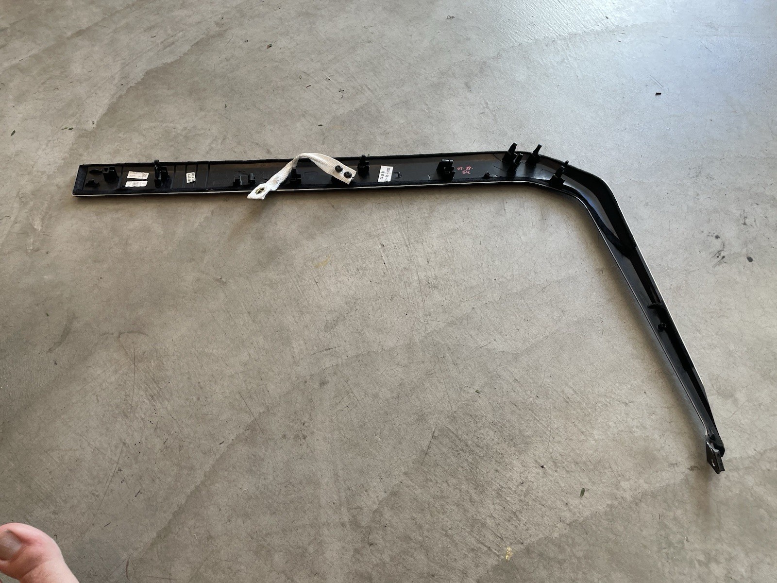 2024 Lamborghini Urus Passenger Dash Trim Molding OEM in Gray Aluminium Finish