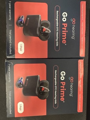Go Hearing Go Prime Rechargeable OTC Hearing Aids 1 Pair