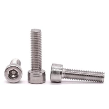 M8-1.25 x 16mm Socket Head Cap Screws Bolts, 304 Stainless Steel 18-8, Allen ...