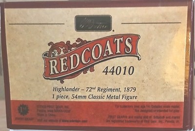 W Britain's Redcoats Collection No44010 Highlander 72nd Regiment 1879