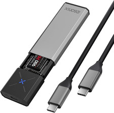 M.2 NVMe PCIe SSD Enclosure USB-C 3.2 Gen 2 10Gbps Tool-Free Aluminum Adapter fo