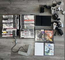 Sony PlayStation 2 (PS2) Slim Console Bundle W/ Cords, Controller &amp; 44 Games!