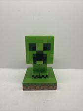 USED Minecraft Paladone Icons Creeper Night Light Lamp 3D Character Figure