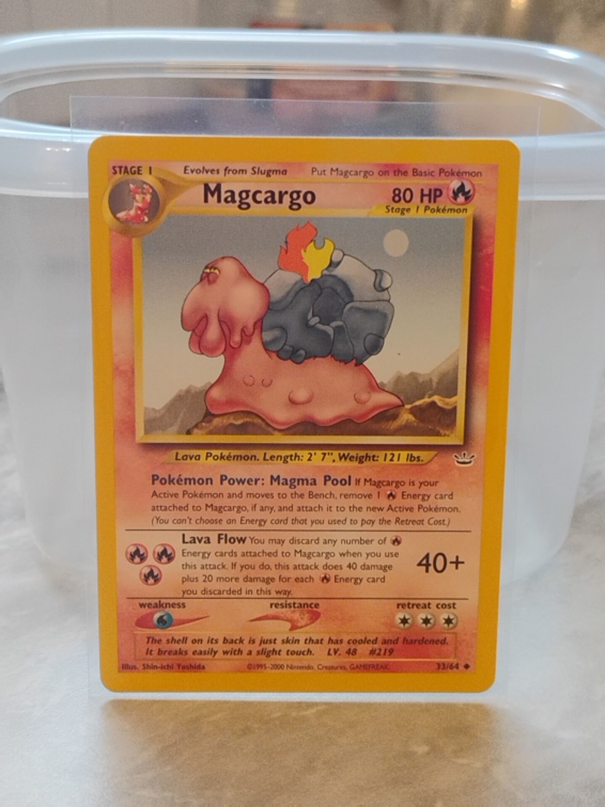 Magcargo 33/64 Neo Revelation Regular Pokemon 2000