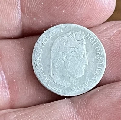 1/2 franc louis philippe 1837 A - Photo 1/2
