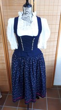 Trachtenrock mit Bluse und Oberteil blau 