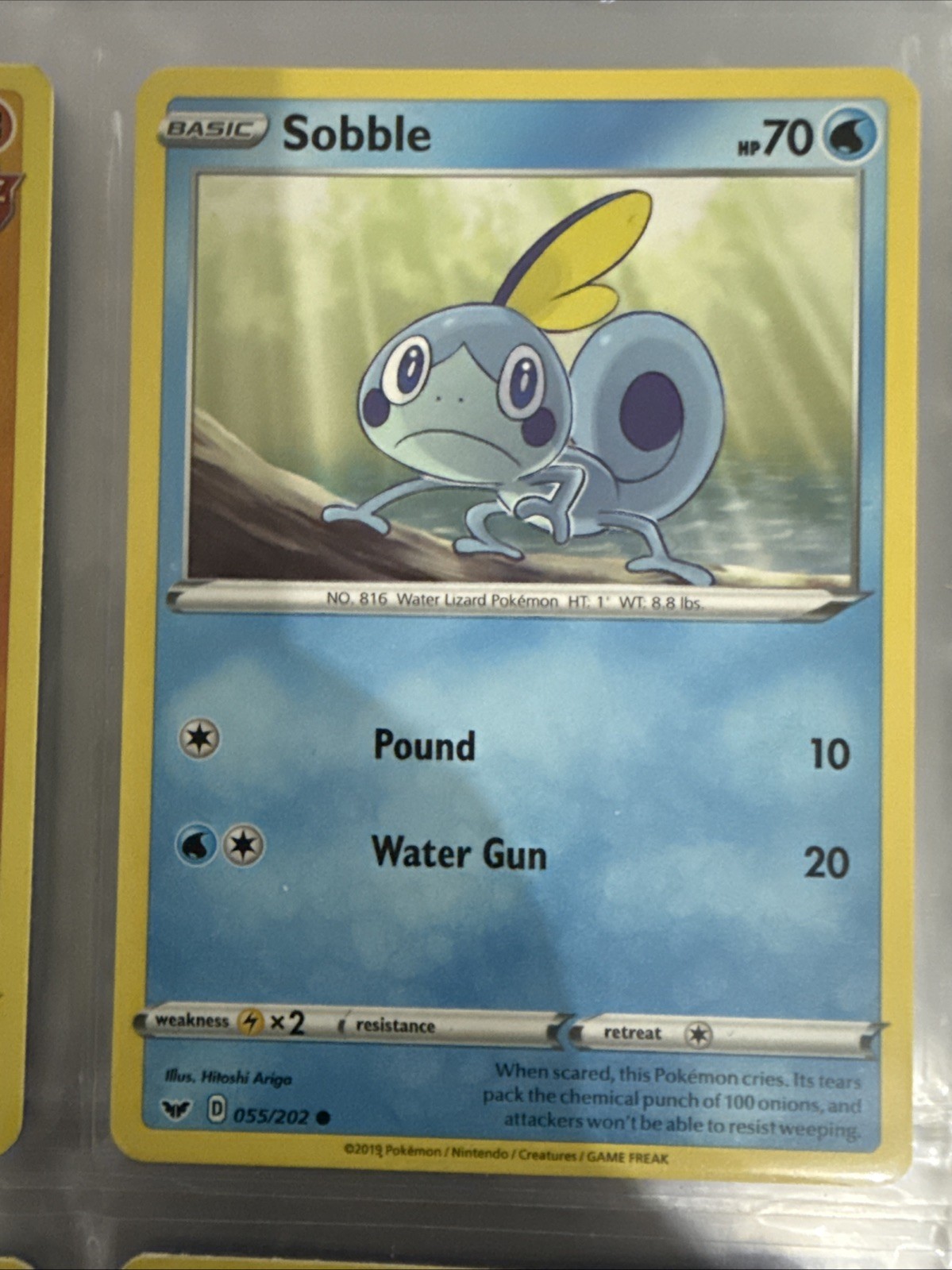 Sobble 055/202 Swsh01: Sword & Shield Regular - Pokemon TCG