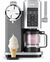 Ninja CREAMi Scoop & Swirl NC701UK Ice Cream Maker 13 Functions Silver