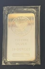 (1) 10 oz. Silver Sunshine Mint Bullion Bar .999 Fine Silver Factory Sealed