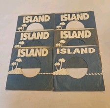 45 RPM 7" RECORD SLEEVES CO. SLEEVE 6 PACK SEE PHOTOS Island Records SLV331